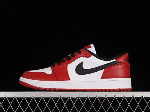 All categories Air Jordan Jordan series basketball shoes Air Jordan 1 Low G version pure original Air Jordan 1 Low Golf "Triple White" AJ1 Joe 1 new golf version Chicago color matching DD9315-600